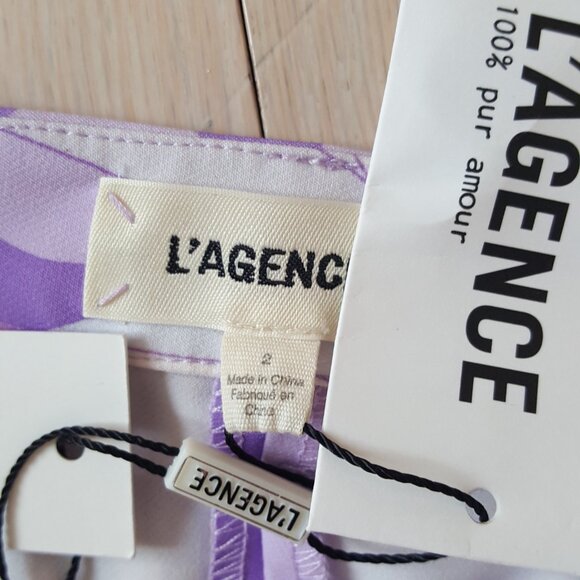 L'AGENCE ! Lane Flared Trouser, Light Orchid Multi Saint Martin (US/2) - Picture 5 of 11